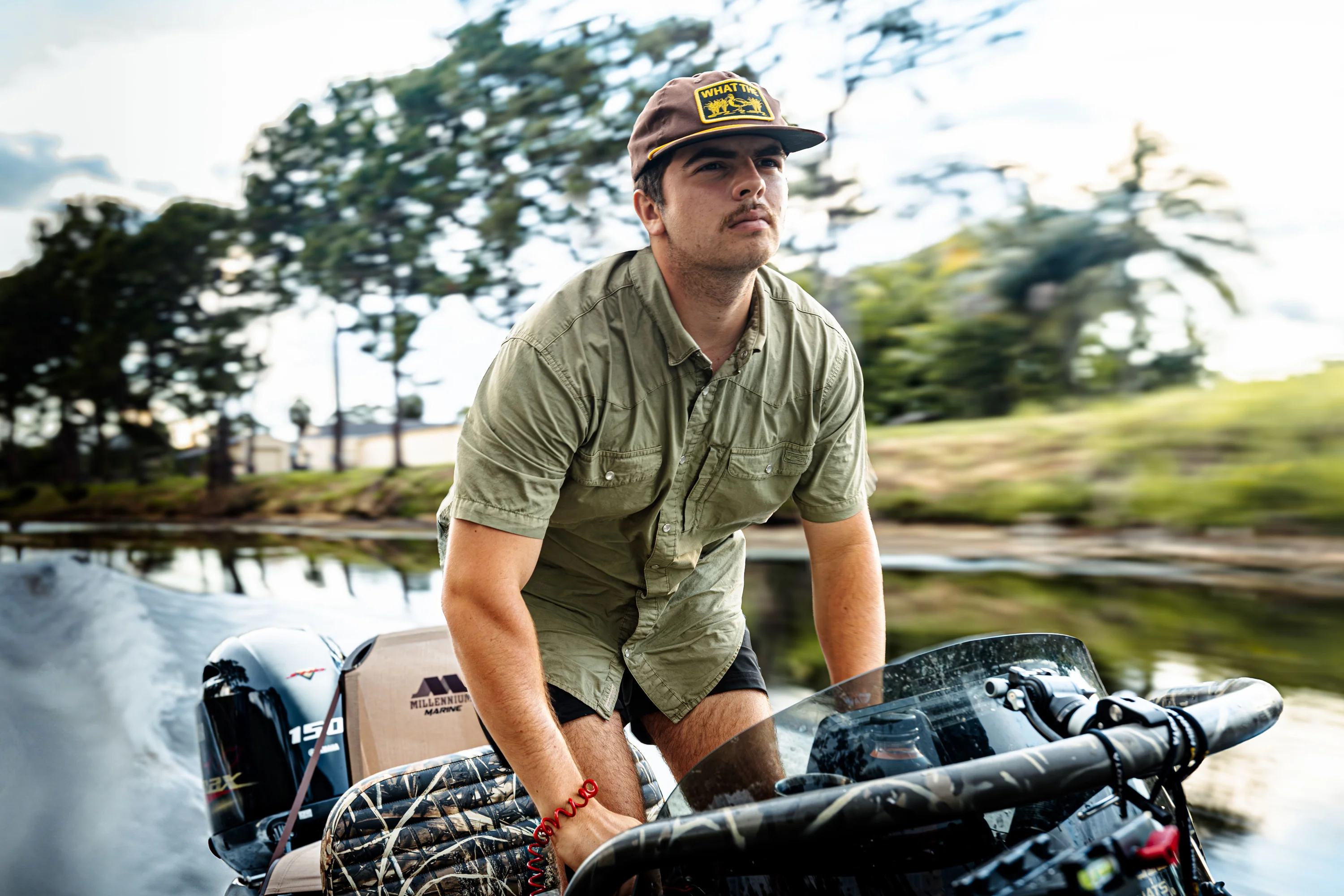 Cinco Ranch Western Acid Washed Short Sleeve Shirt - Image 5