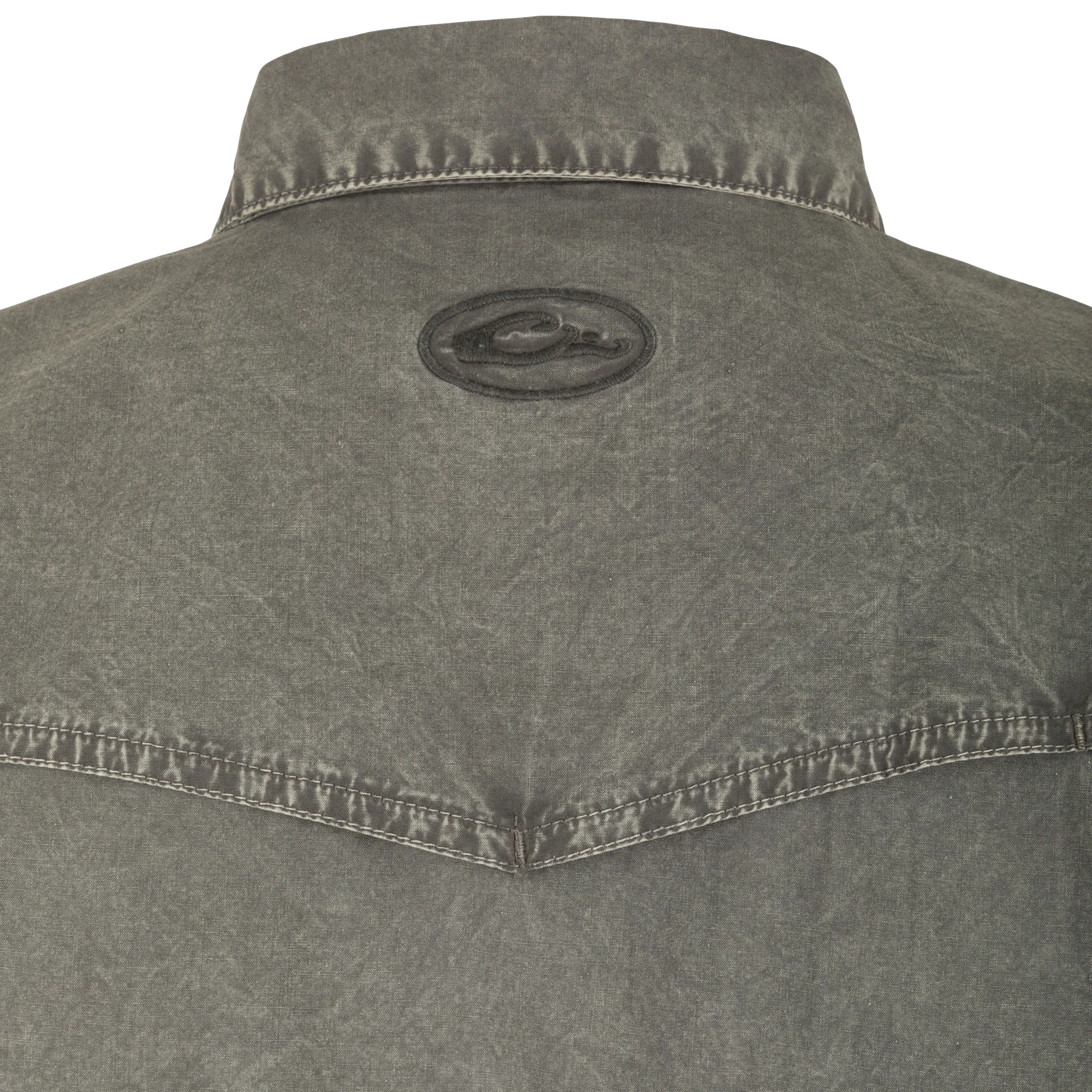 Cinco Ranch Western Acid Washed Short Sleeve Shirt - Image 13