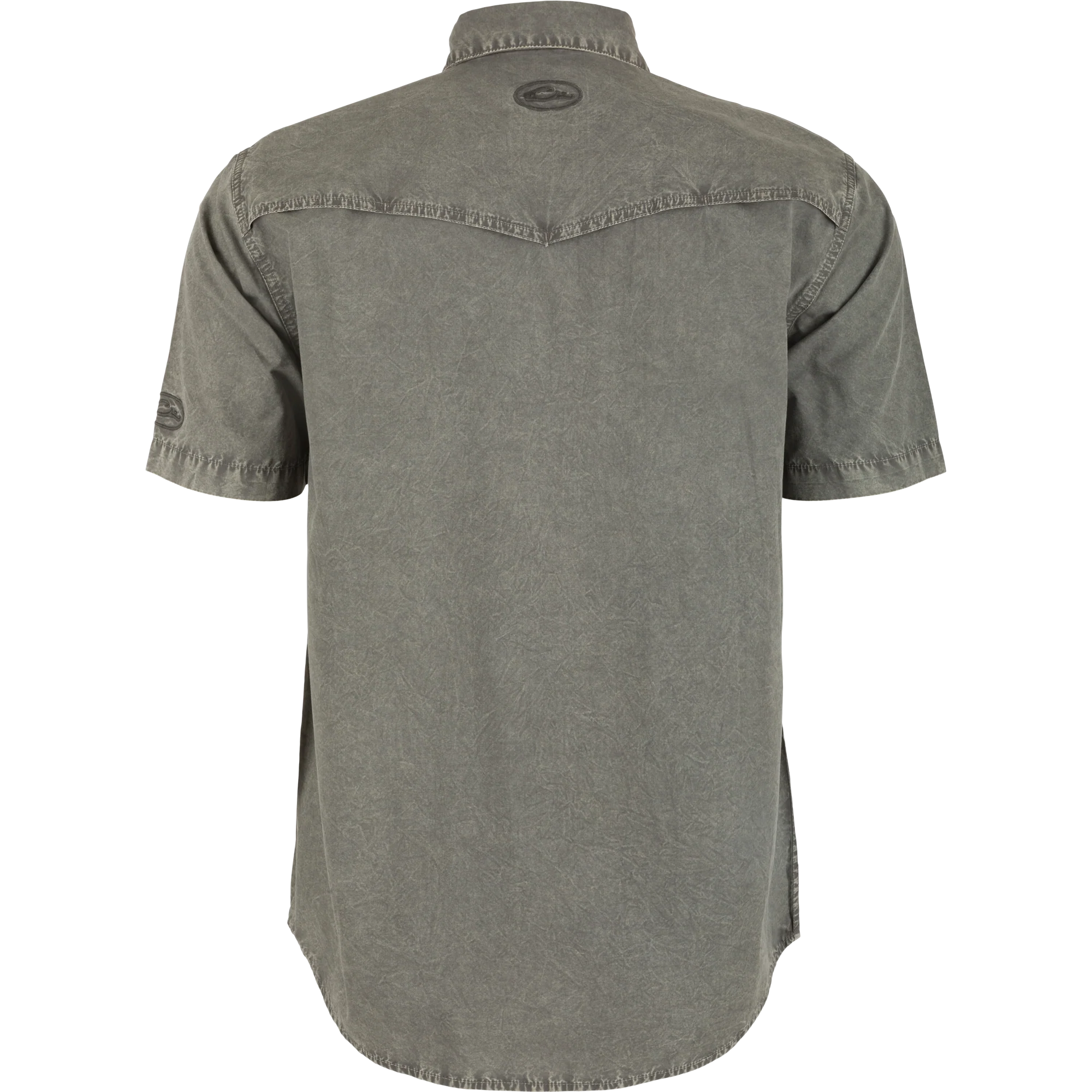 Cinco Ranch Western Acid Washed Short Sleeve Shirt - Image 8