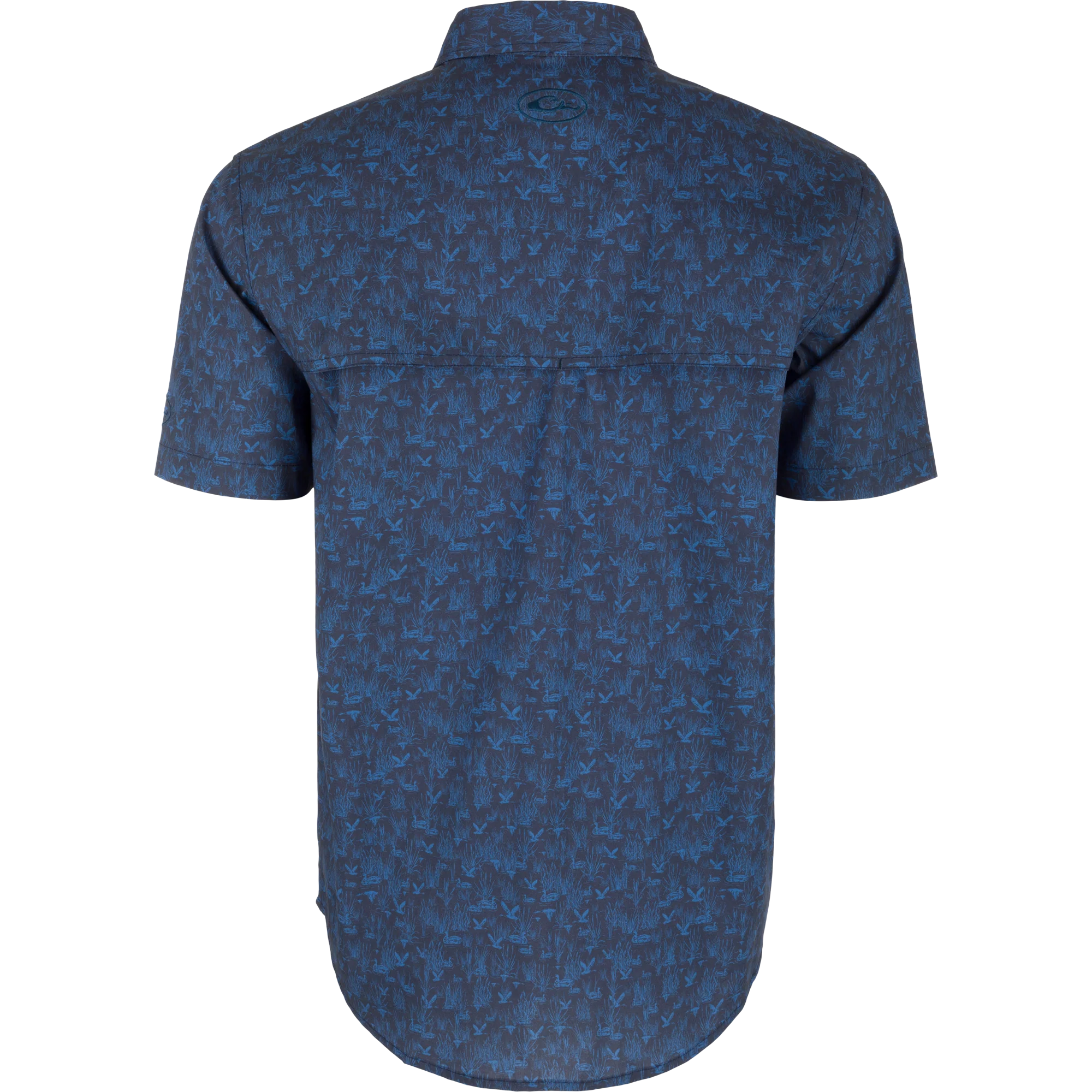 Cotton Marsh Print Short Sleeve Shirt - Image 4