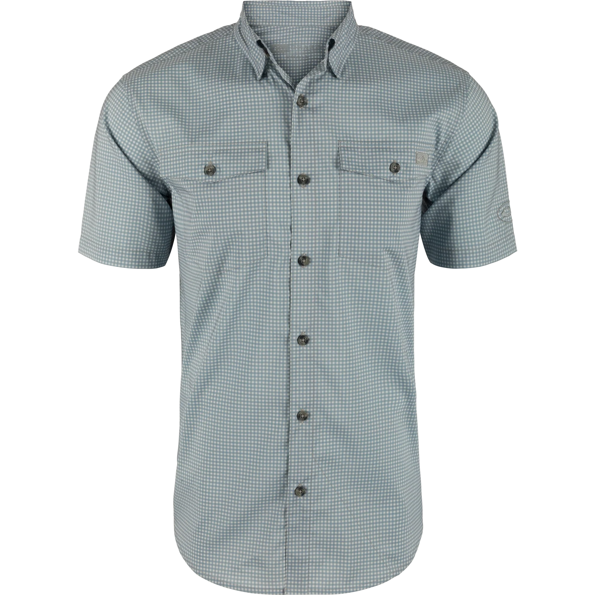 Frat Gingham Check Button-Down Short Sleeve Shirt - Image 4