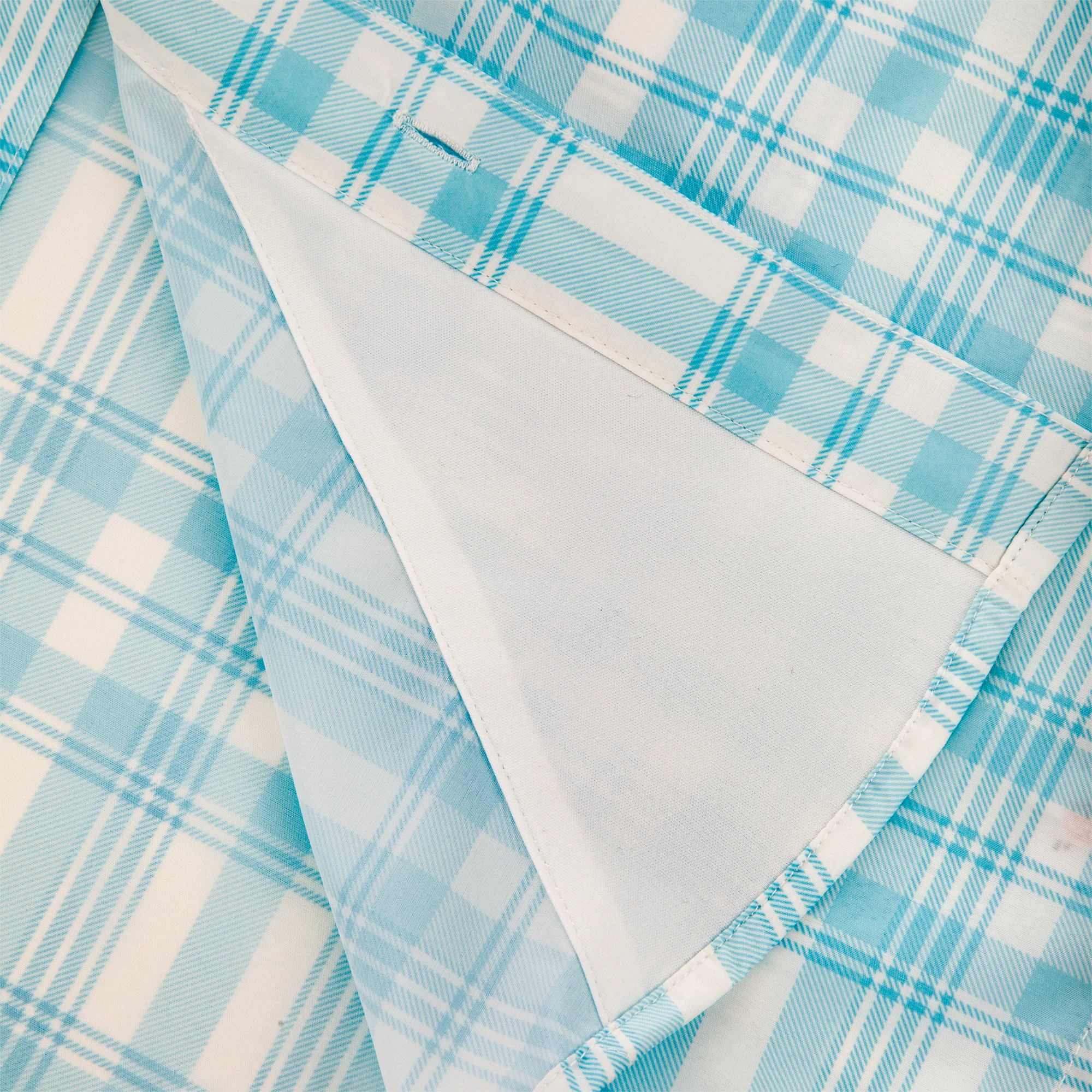 Frat Faded Plaid Button-Down Short Sleeve Shirt - Image 11