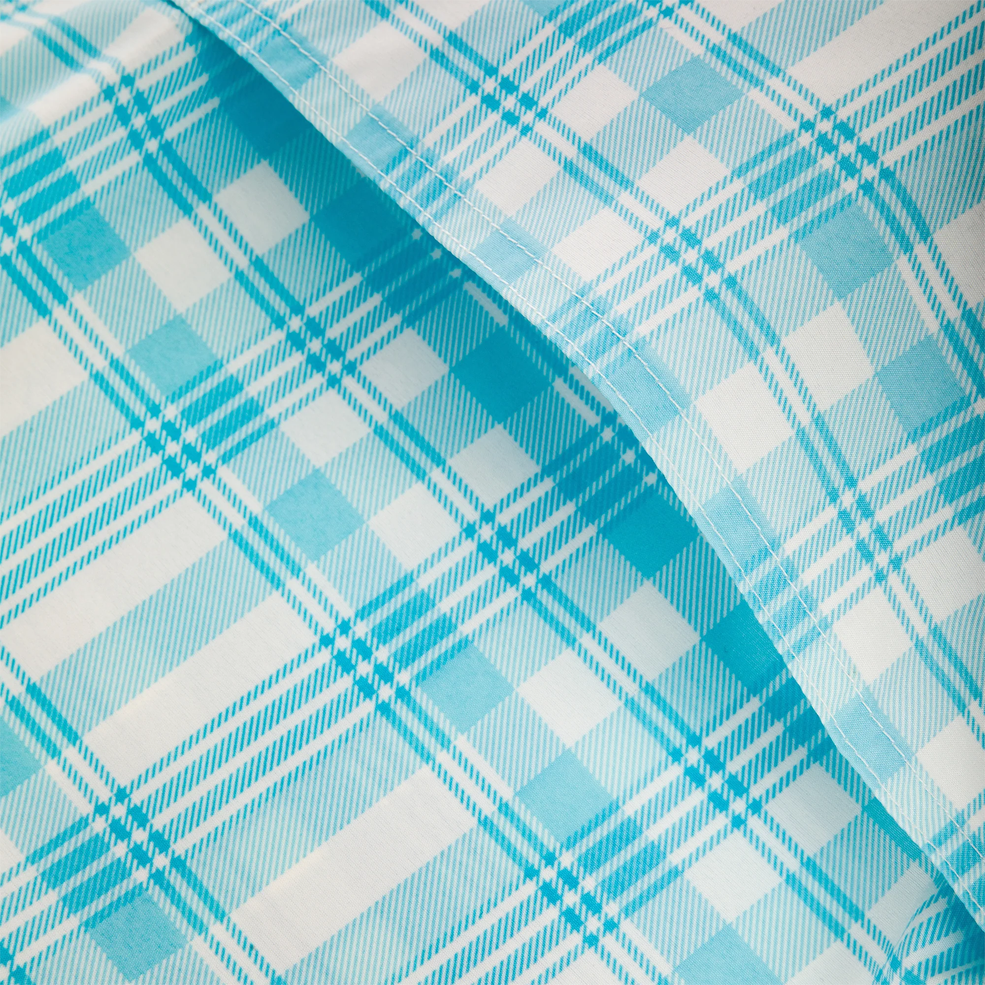 Frat Faded Plaid Button-Down Short Sleeve Shirt - Image 12