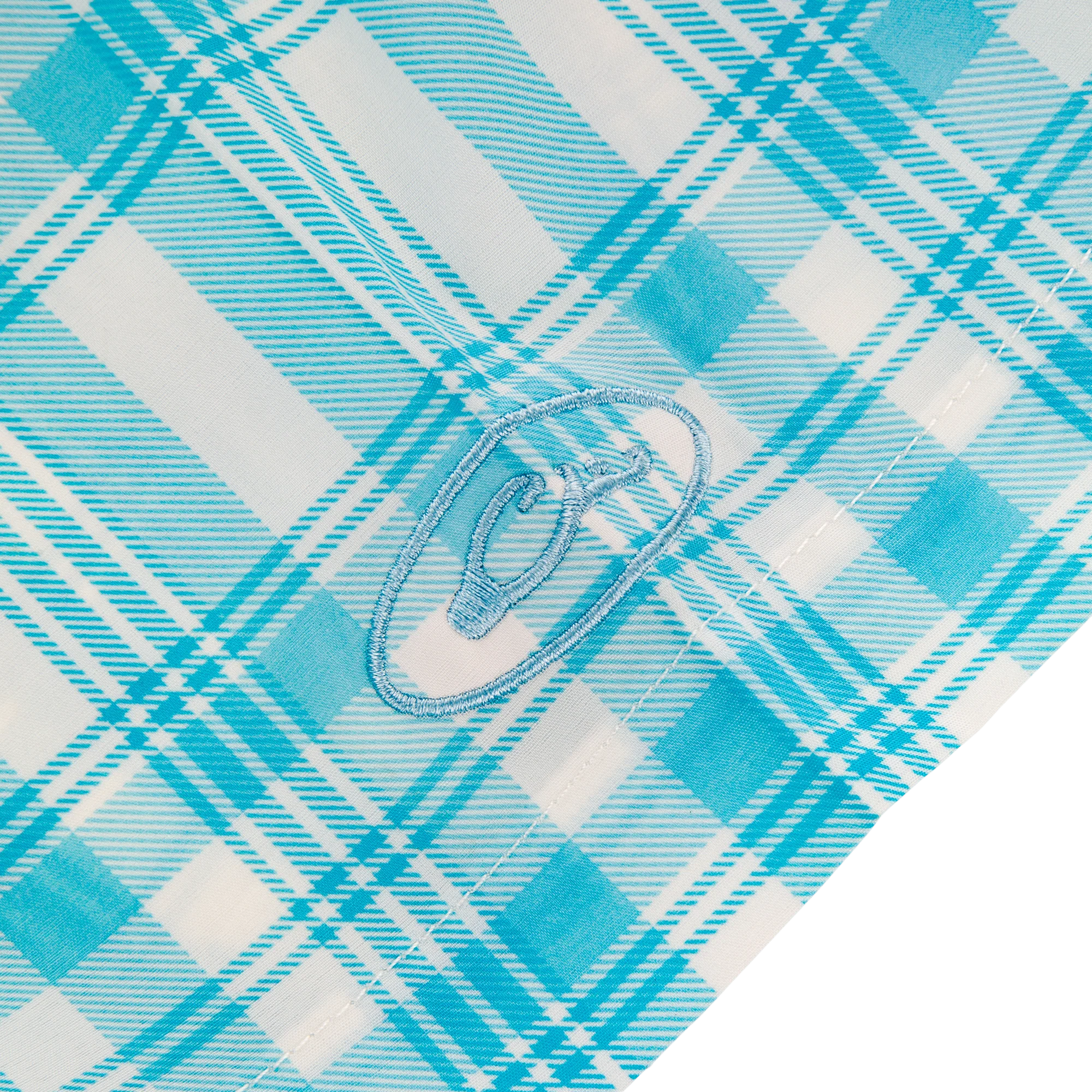 Frat Faded Plaid Button-Down Short Sleeve Shirt - Image 14