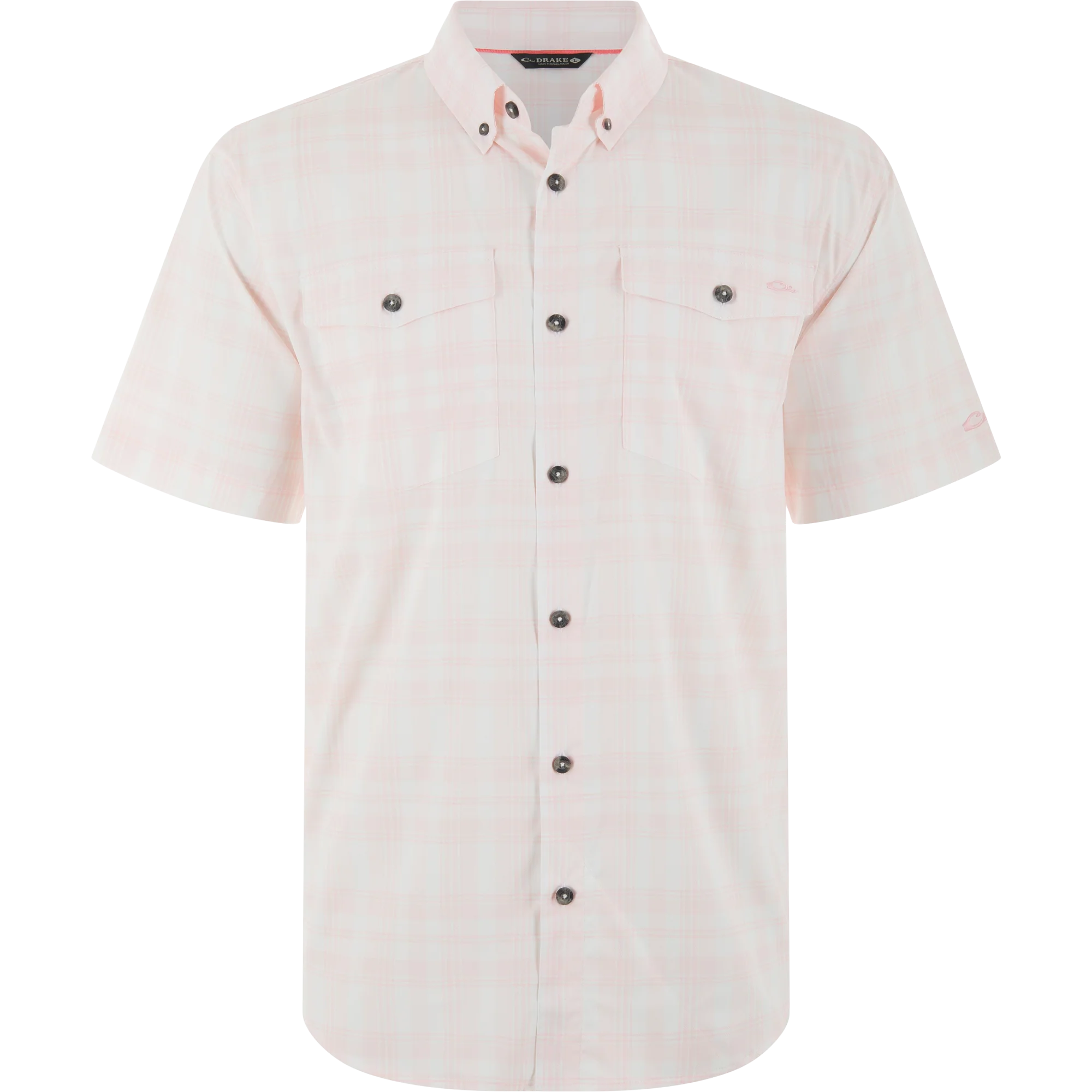 Frat Faded Plaid Button-Down Short Sleeve Shirt - Image 5