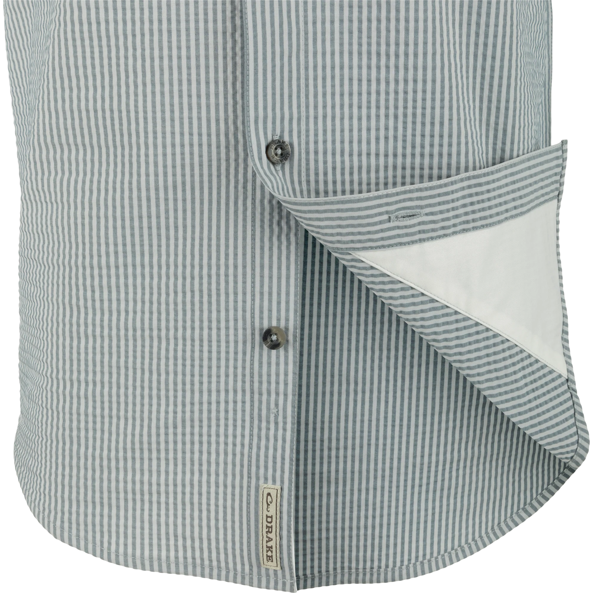 Frat Seersucker Striped Button-Down Short Sleeve Shirt - Image 10
