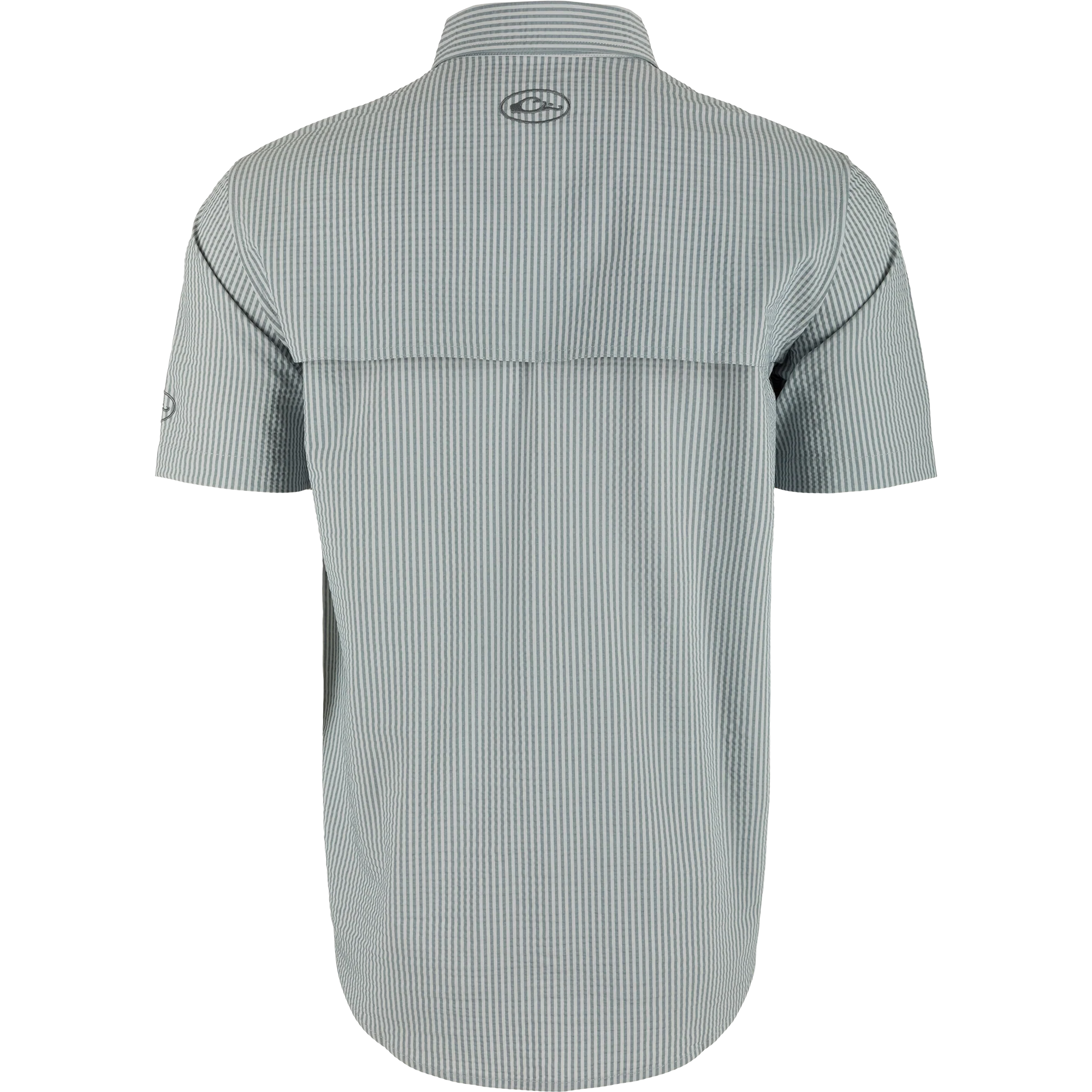 Frat Seersucker Striped Button-Down Short Sleeve Shirt - Image 8