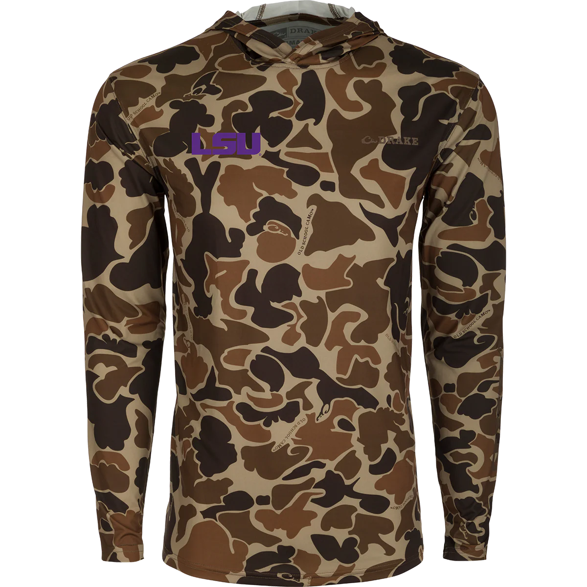 LSU Performance Long Sleeve Camo Hoodie - Image 3