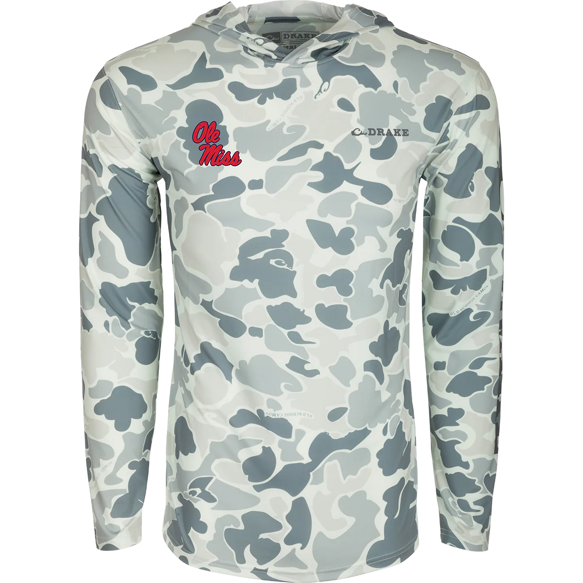 Ole Miss Performance Long Sleeve Camo Hoodie - Image 3