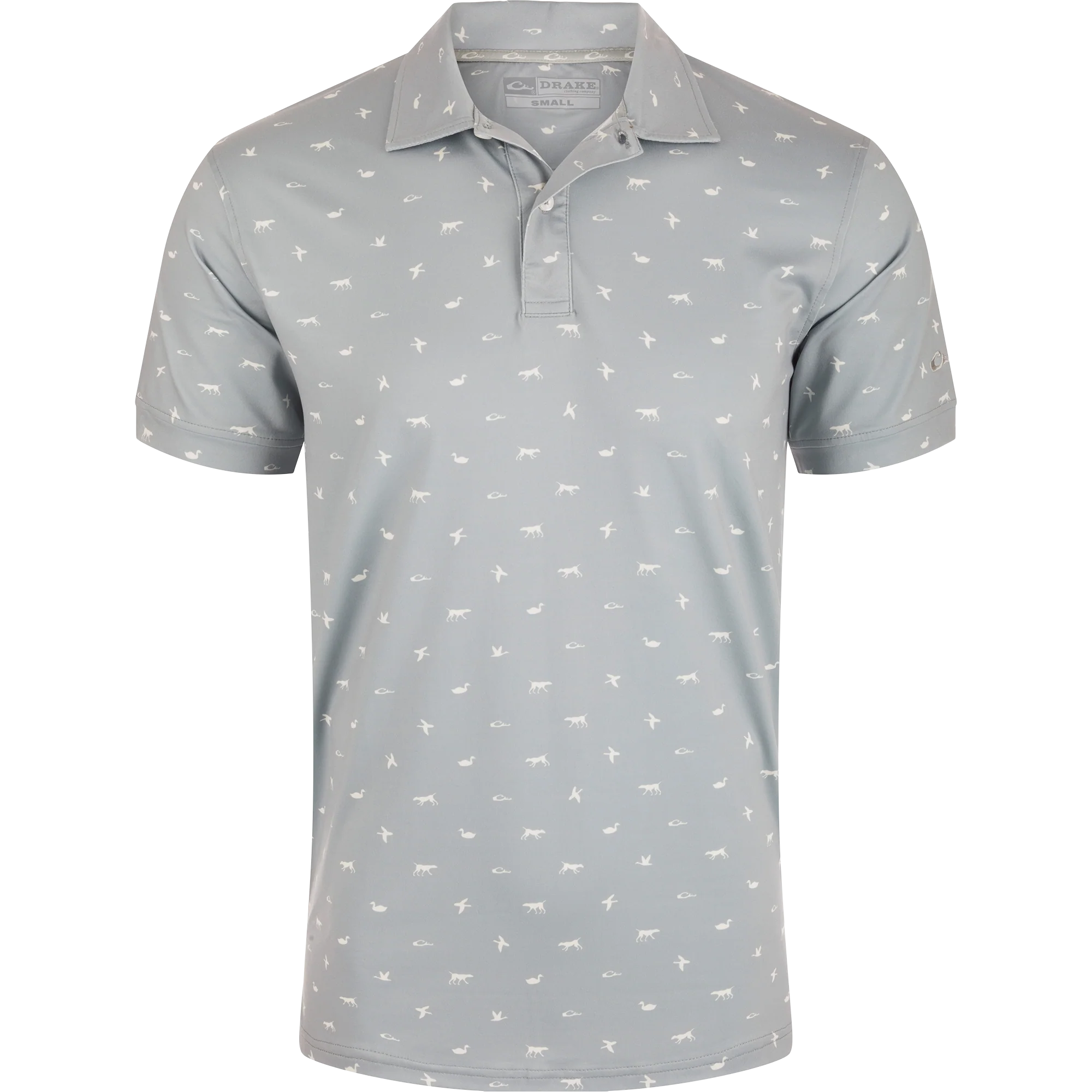 Print Performance Polo Shirt - Image 3