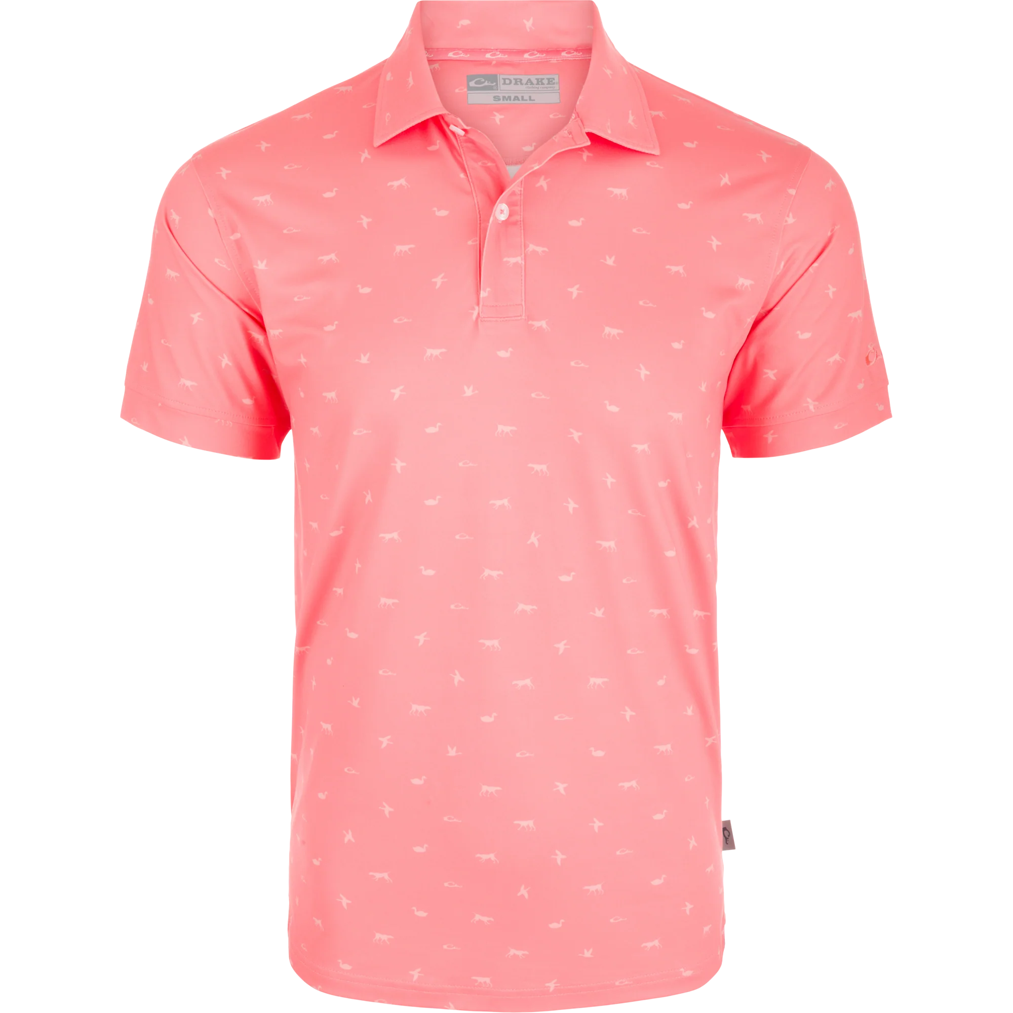 Print Performance Polo Shirt - Image 4