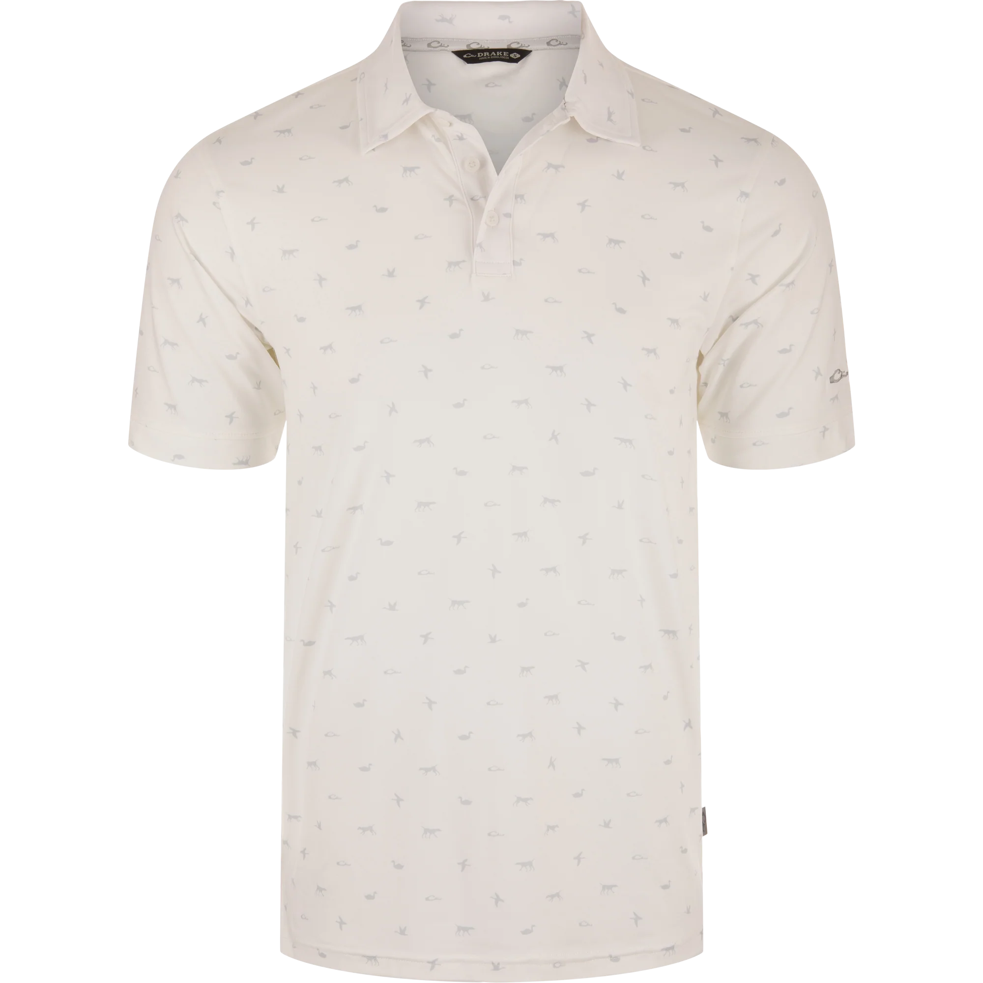 Print Performance Polo Shirt - Image 5