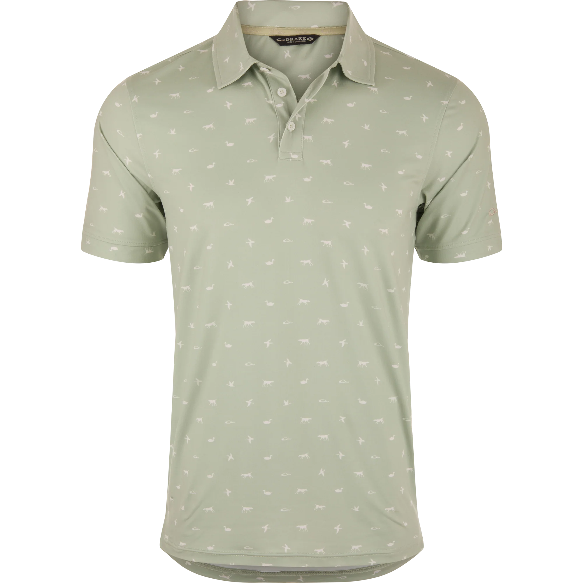 Print Performance Polo Shirt - Image 7