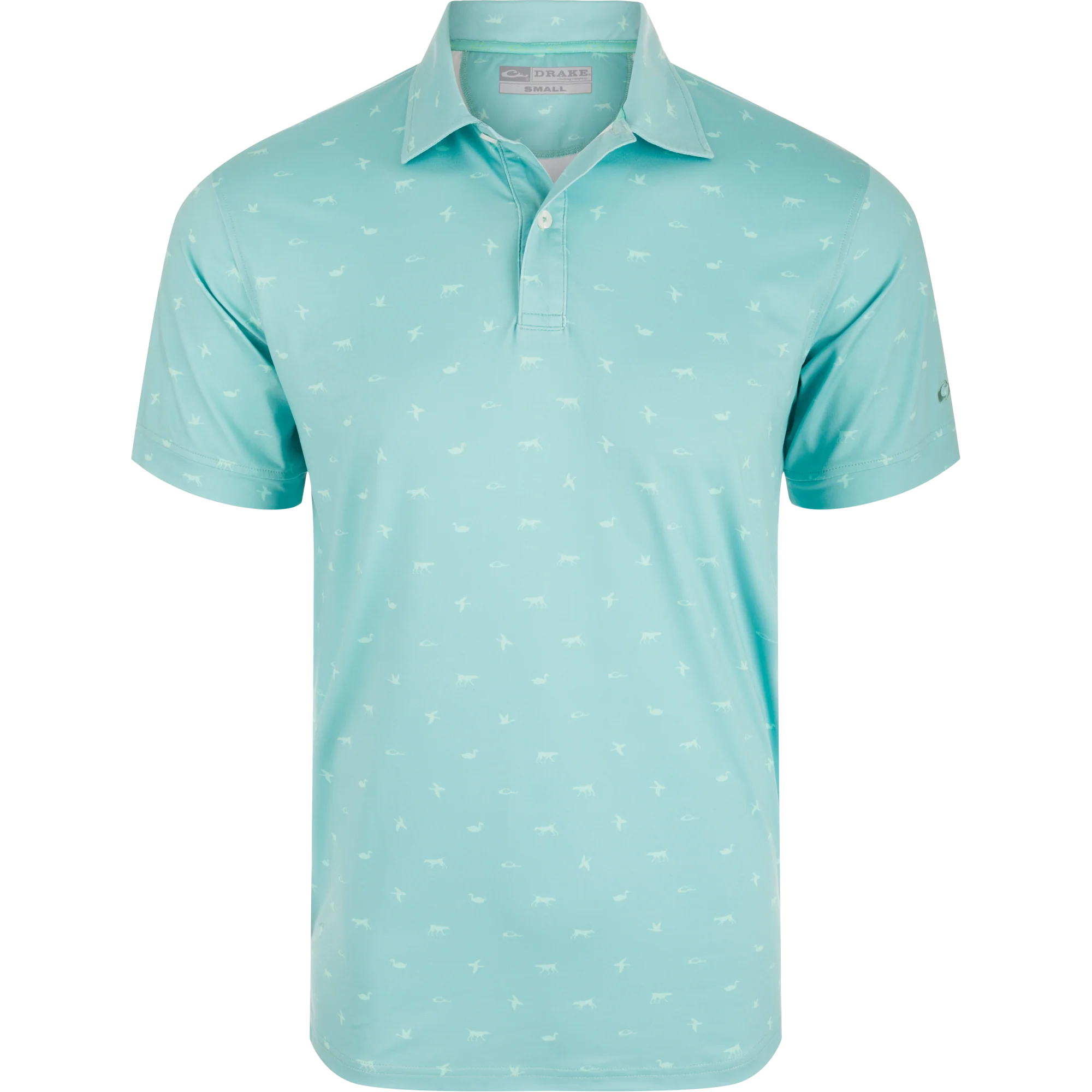 Print Performance Polo Shirt - Image 8
